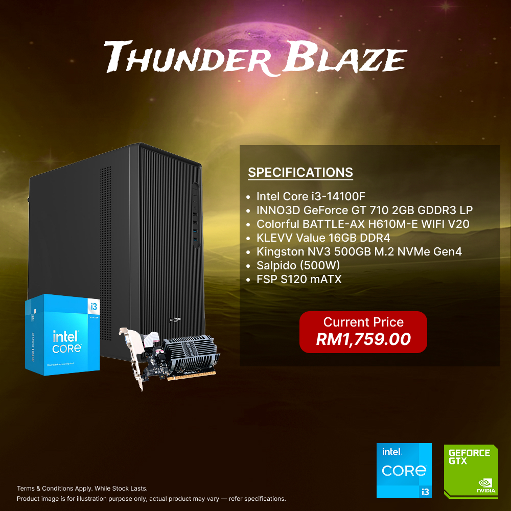 Thunder Blaze - PC Build Package