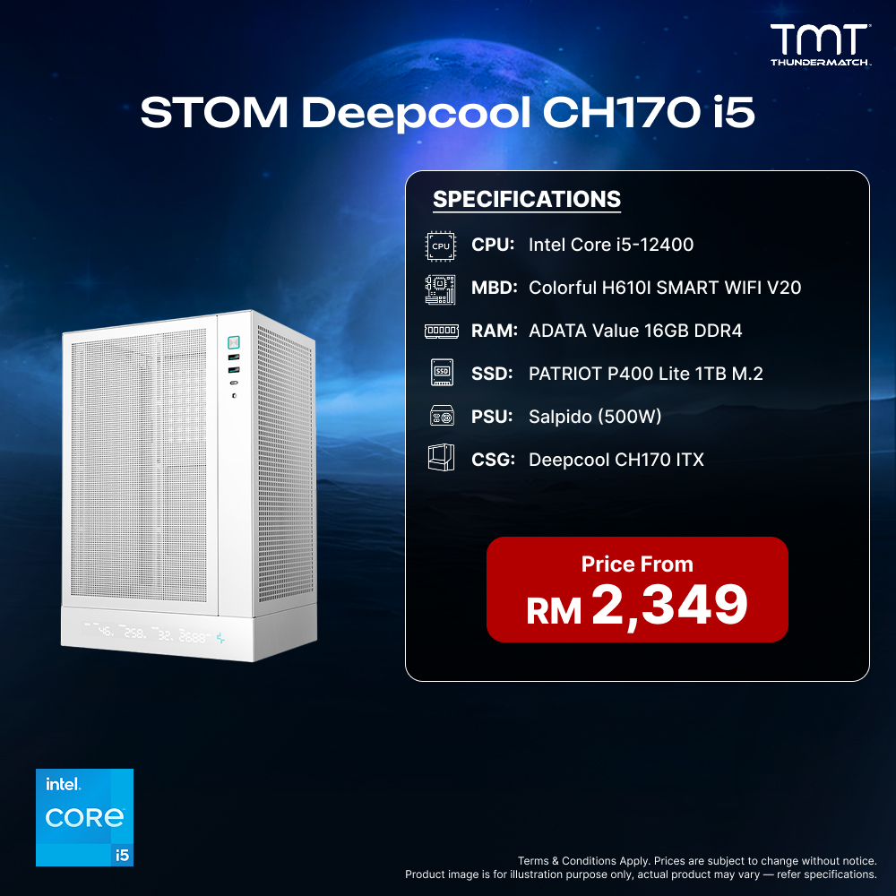 STOM Deepcool CH170 Mini i5 - PC Build Package