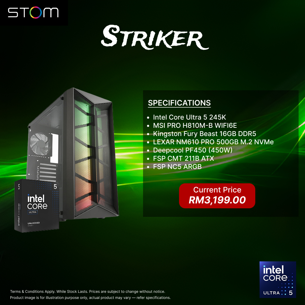 STOM PC Build Package - Striker