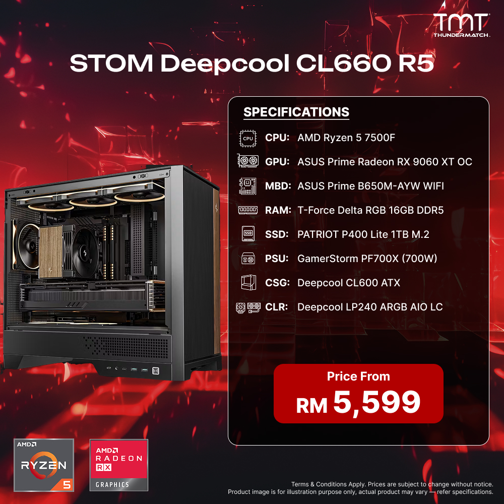 STOM Deepcool CL660 R5 - PC Build Package