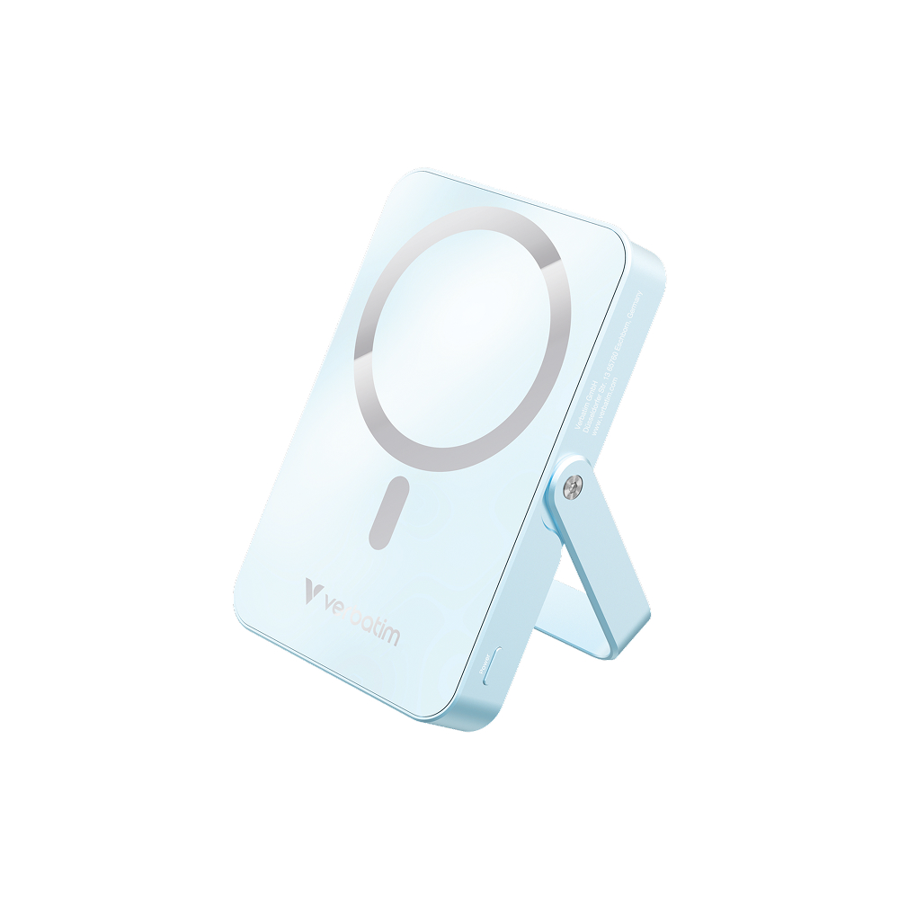 Verbatim Charge 'n' Go Magnetic Wireless Power Bank with Stand