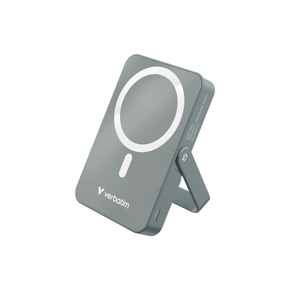 Verbatim Charge 'n' Go Magnetic Wireless Power Bank with Stand