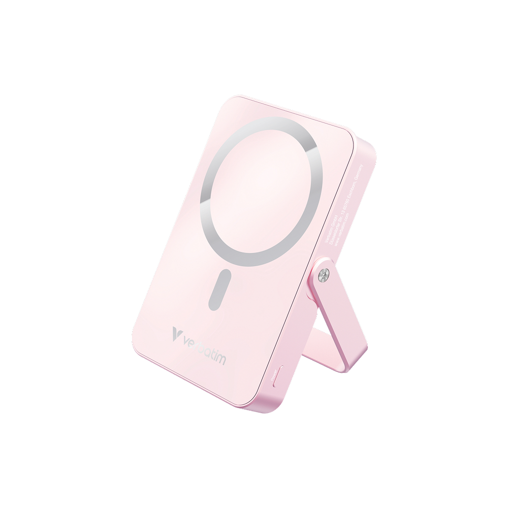 Verbatim Charge 'n' Go Magnetic Wireless Power Bank with Stand