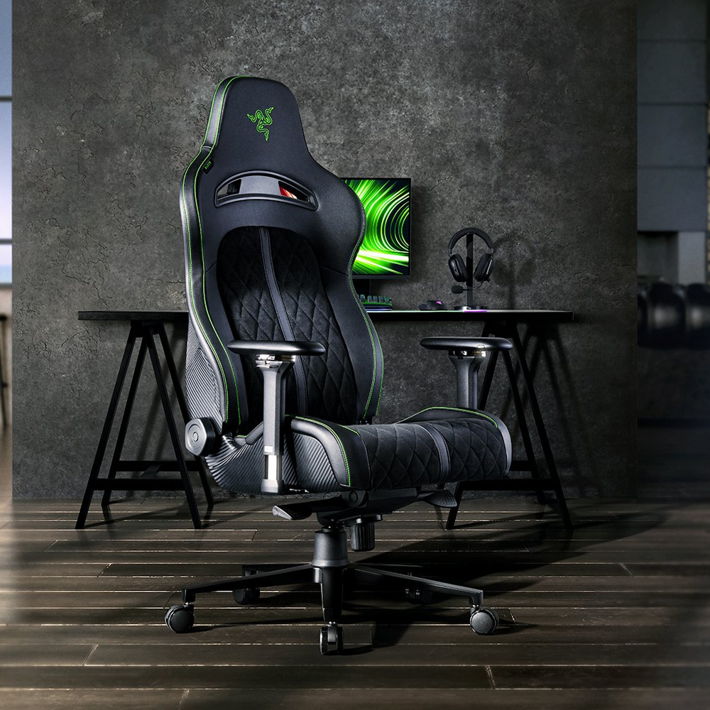 Razer Enki Pro Premium Gaming Chair with Alcantara&reg; Leather for All-Day Comfort