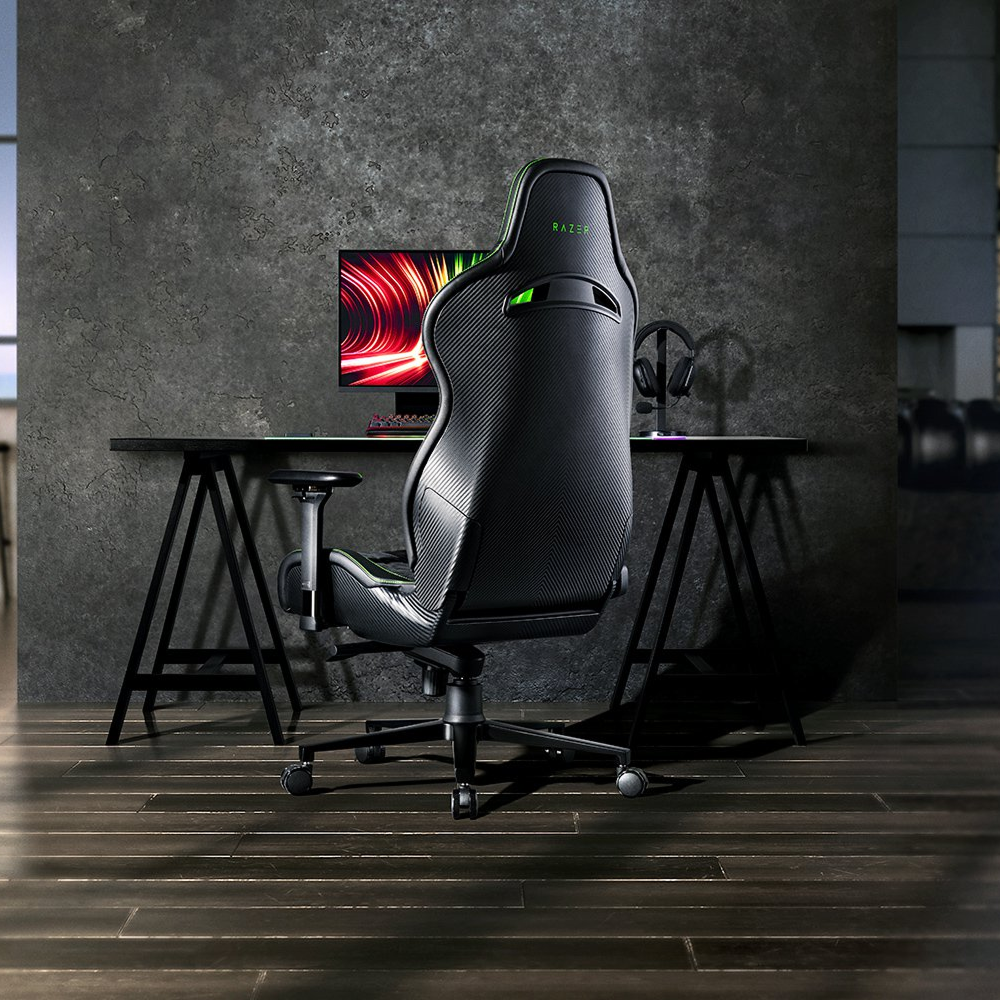 Razer Enki Pro Premium Gaming Chair with Alcantara&reg; Leather for All-Day Comfort