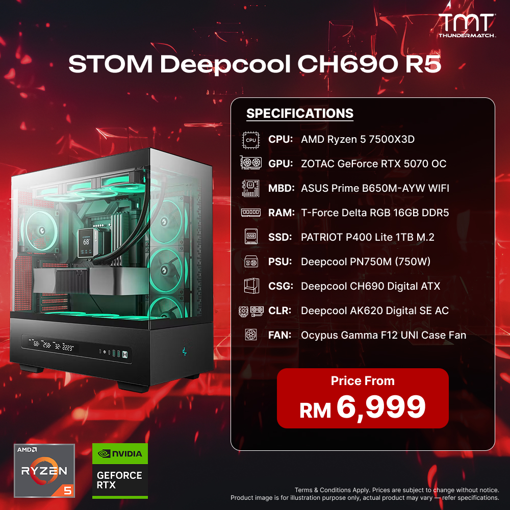 STOM Deepcool CH690 R5 - PC Build Package