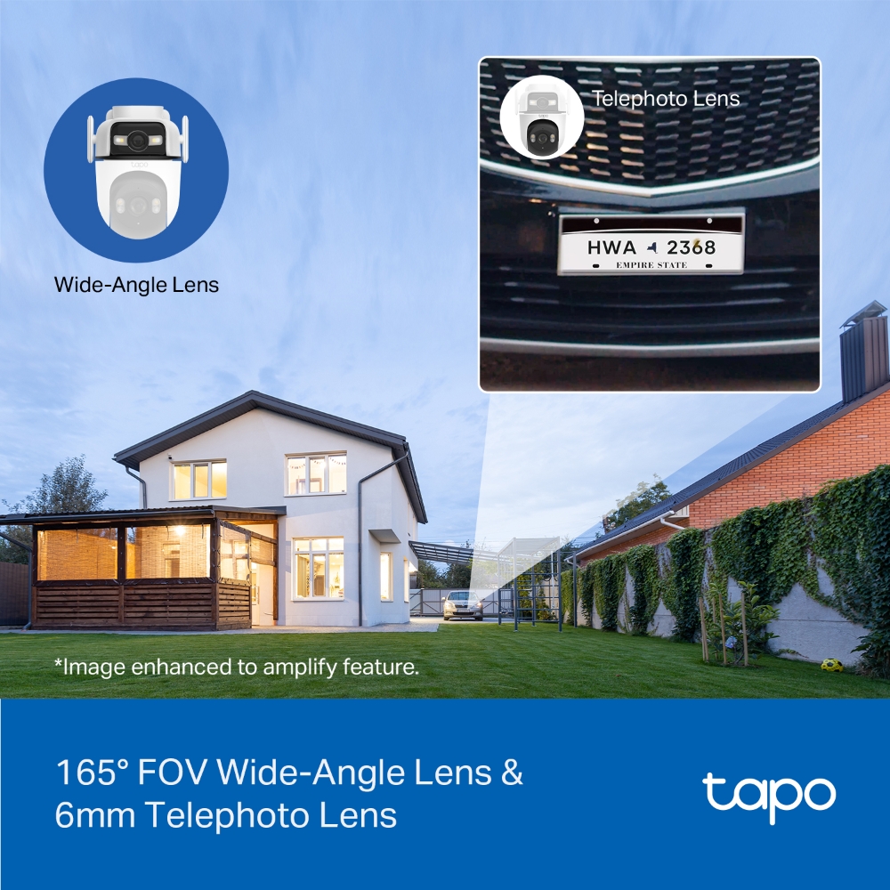 TP-Link Tapo C545D Outdoor Dual Lens Pan/Tilt Security Camera