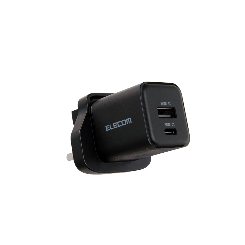 Elecom 30W 2-Ports GaN Charger