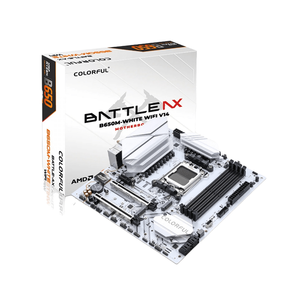 Colorful BATTLE-AX B650M-WHITE WIFI V15 mATX Motherboard