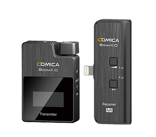 Comica BoomX-D MI1 Professional 2.4Ghz Digital Wireless Microphone for Lightning Port Devices