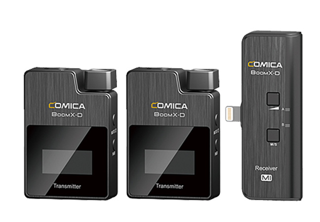 Comica BoomX-D MI2 Professional 2.4Ghz Digital Wireless Microphone for Lightning Port Devices