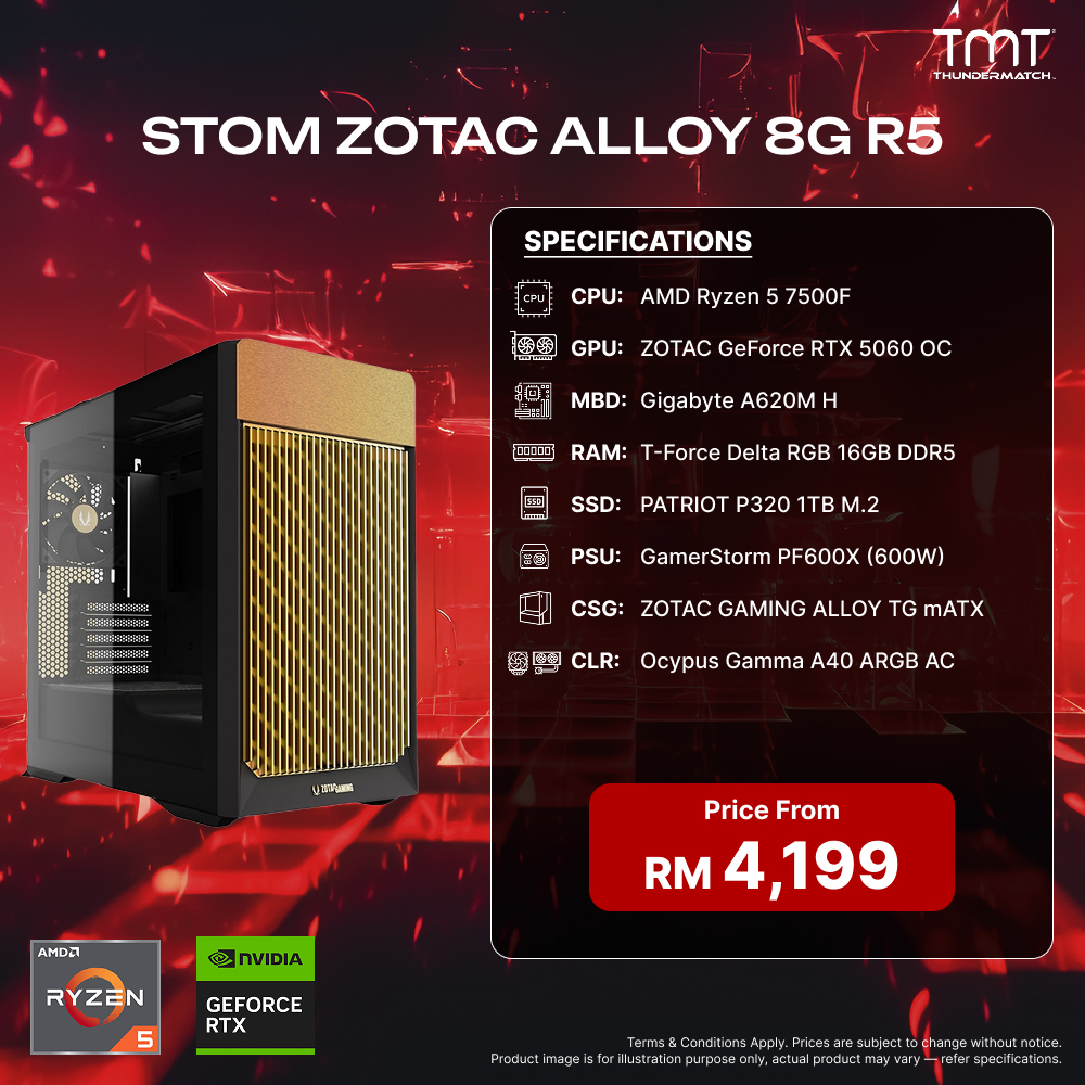 STOM ZOTAC ALLOY 8G R5 - PC Build Package