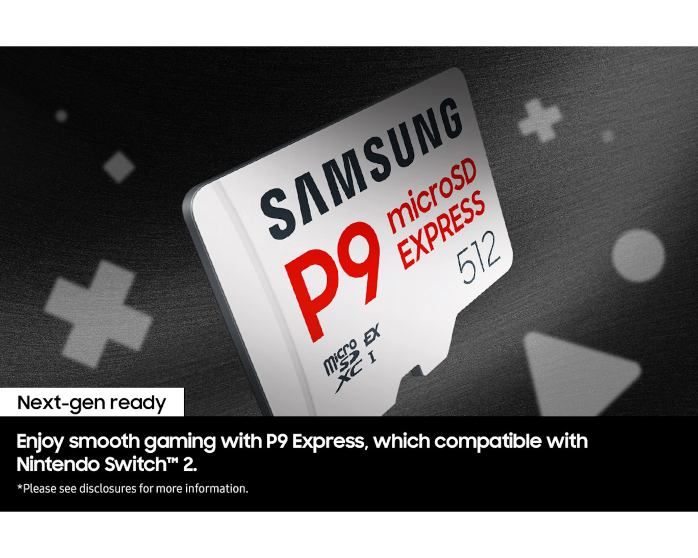 SAMSUNG P9 Nintendo Switch-2 MicroSD Memory Card | (256GB / 512GB)