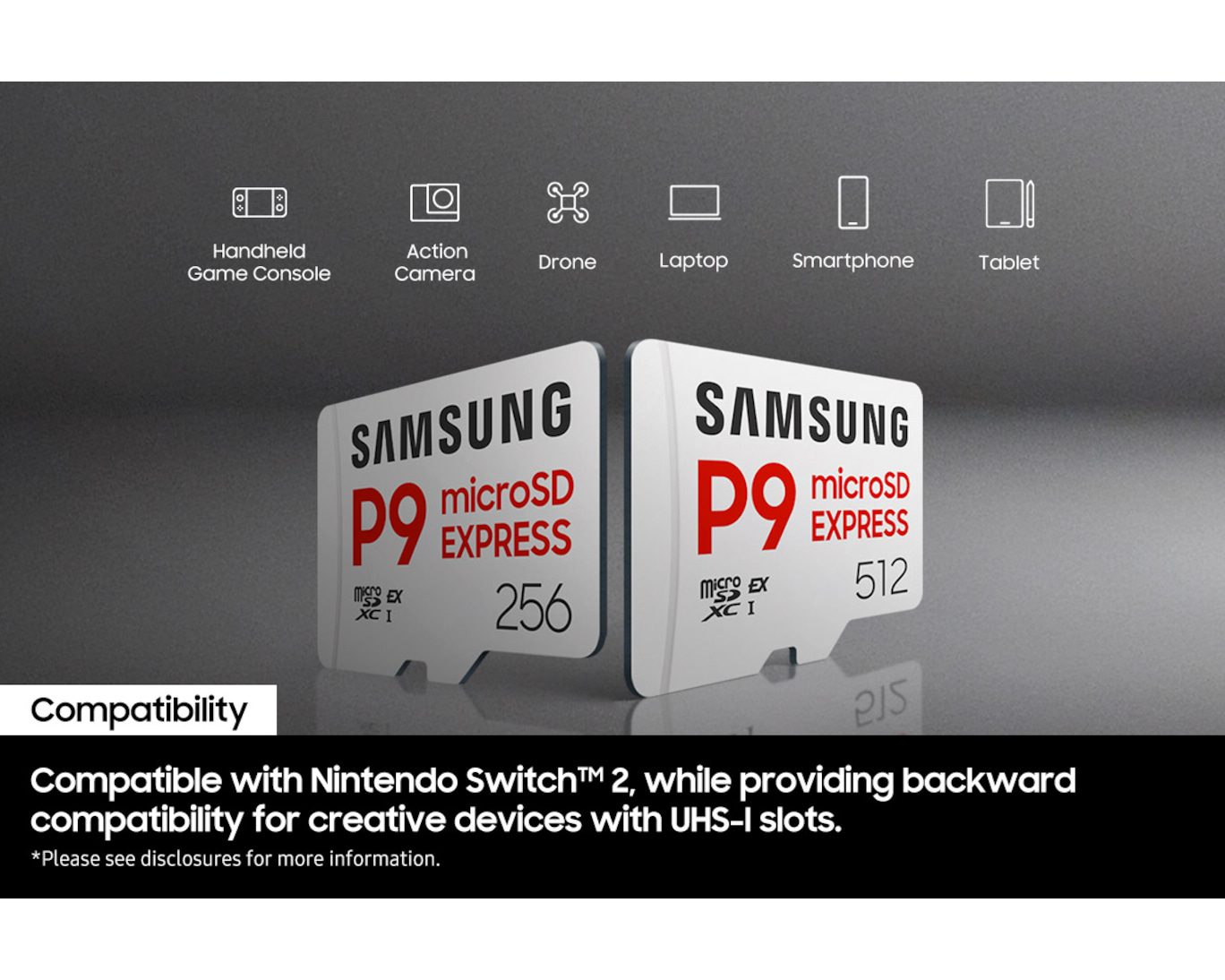 SAMSUNG P9 Nintendo Switch-2 MicroSD Memory Card | (256GB / 512GB)