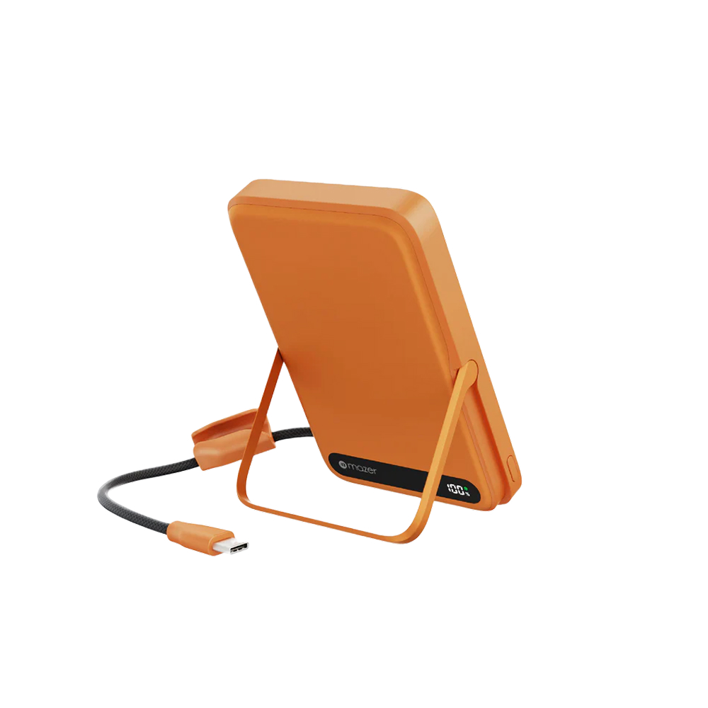 Mazer MagLink19 CCC Magnetic Wireless Power Bank with Built-in Cable