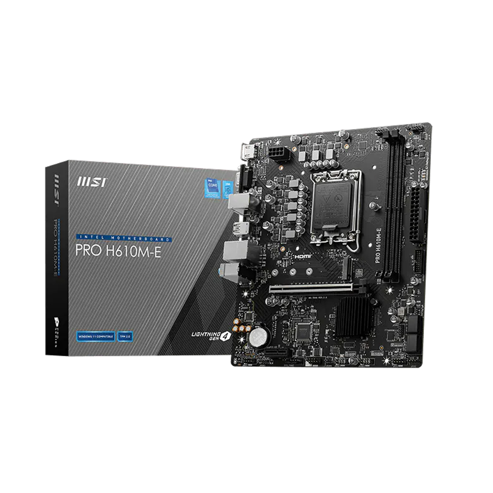 MSI PRO H610M-E DDR5 mATX Motherboard