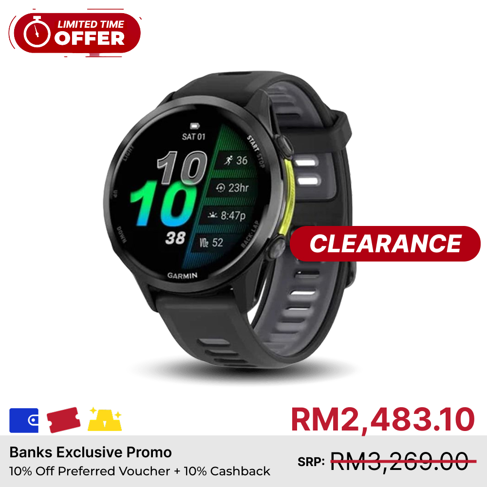 (OS) Garmin Forerunner 970 GPS Running Smartwatch