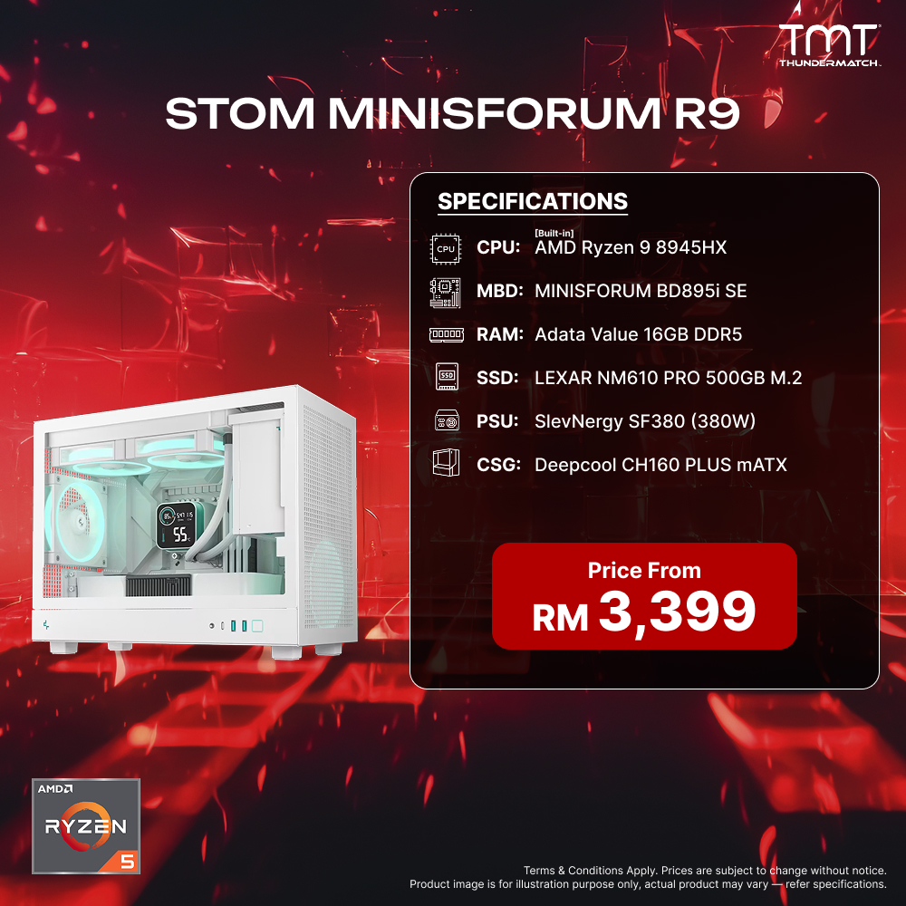 STOM MINISFORUM R9 - PC Build Package