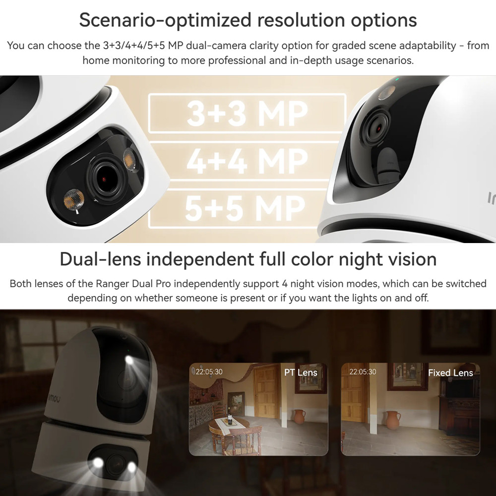 IMOU Ranger Dual Pro 6MP (3+3) Indoor Smart Security Camera