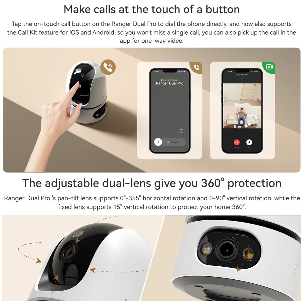 IMOU Ranger Dual Pro 6MP (3+3) Indoor Smart Security Camera