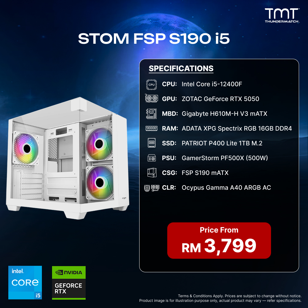 STOM FSP S190 i5 - PC Build Package