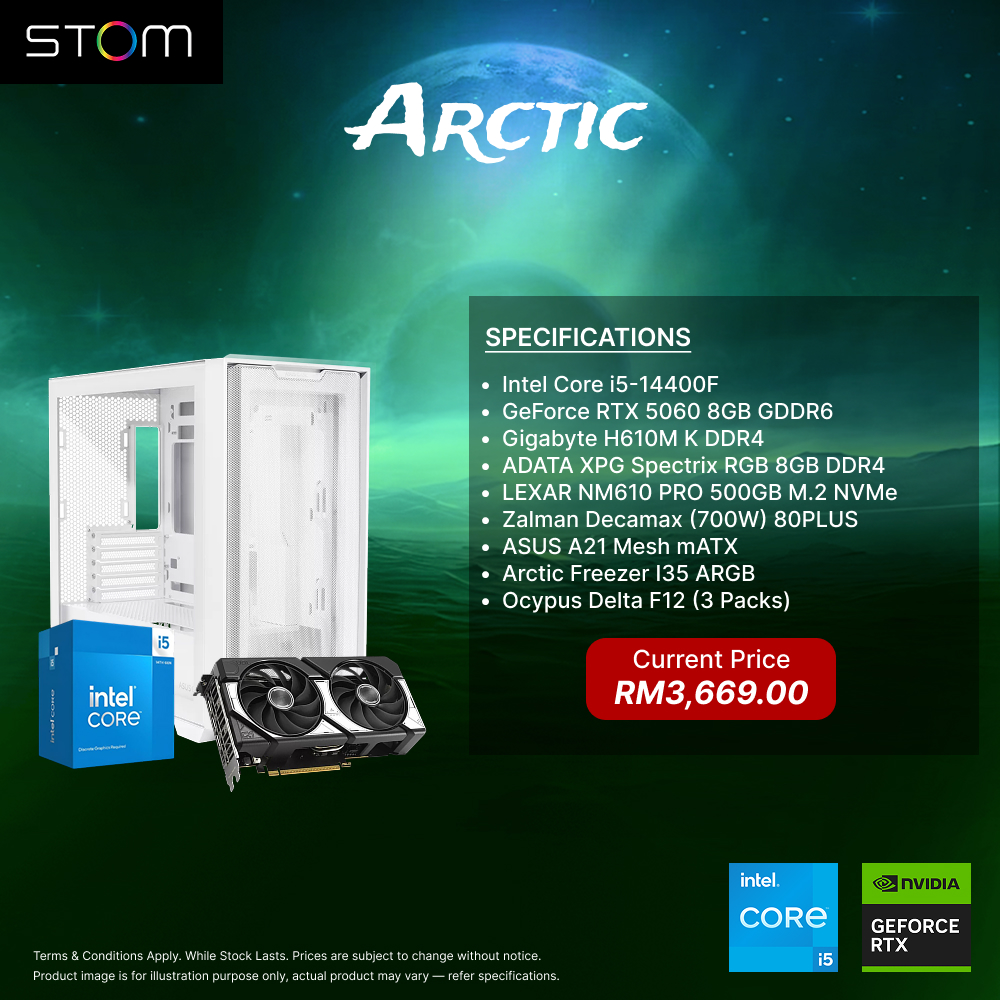 STOM PC Build Package - Arctic