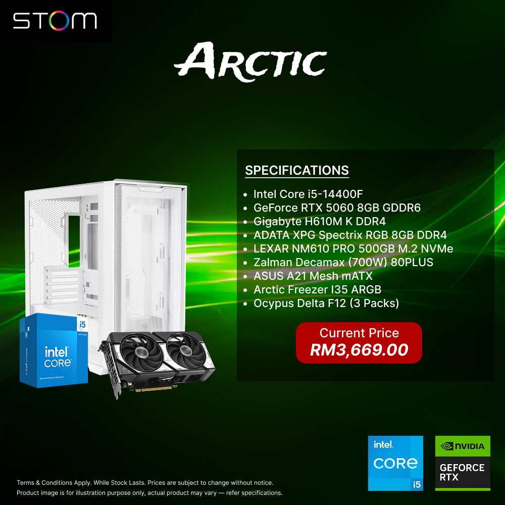STOM PC Build Package - Arctic