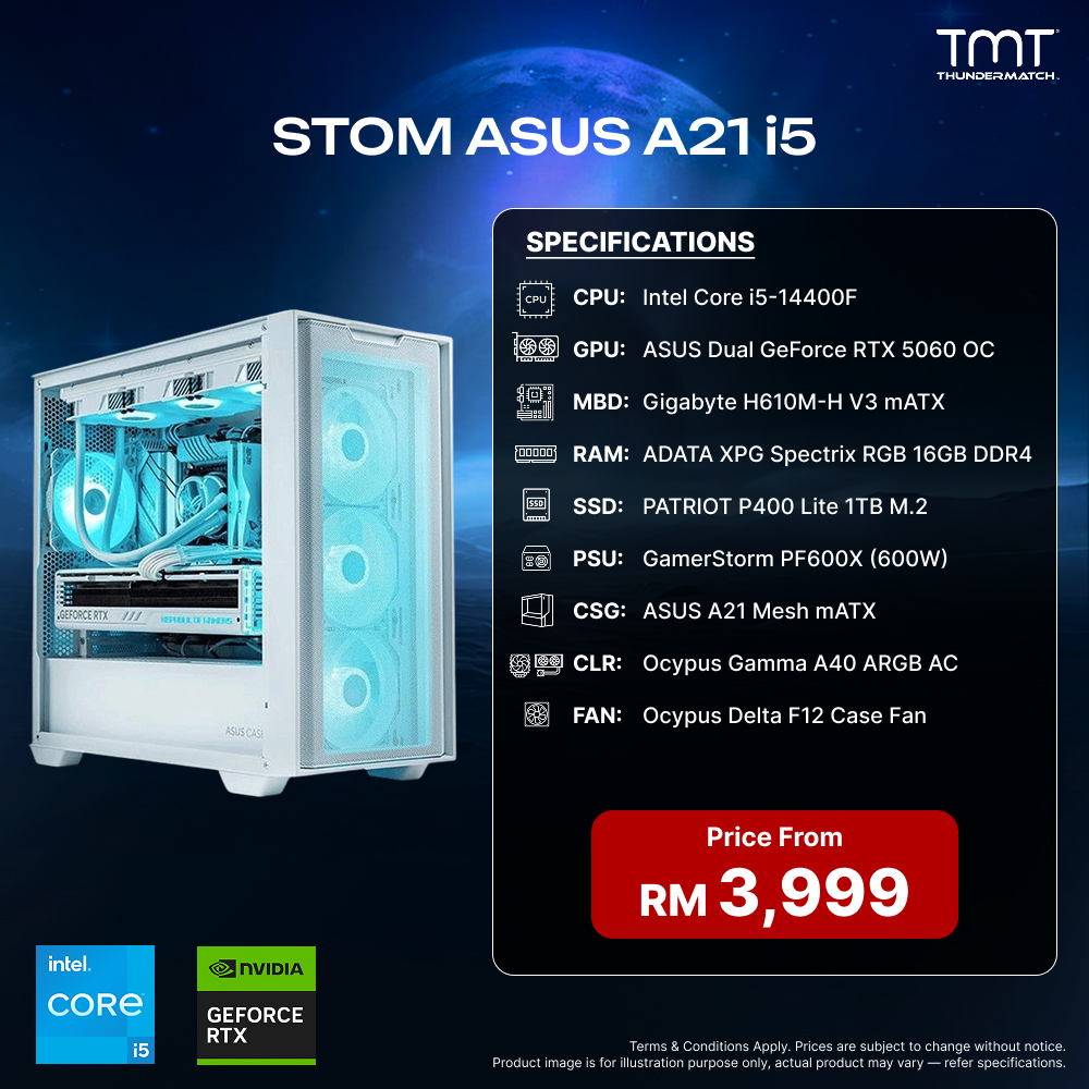 STOM ASUS A21 i5 - PC Build Package
