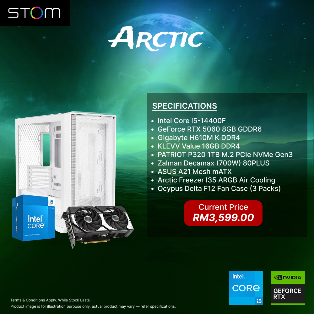 STOM PC Build Package - Arctic