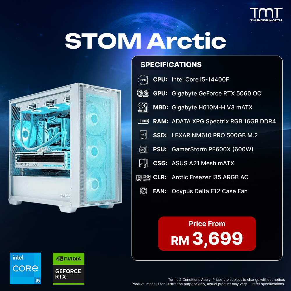 STOM PC Build Package - Arctic