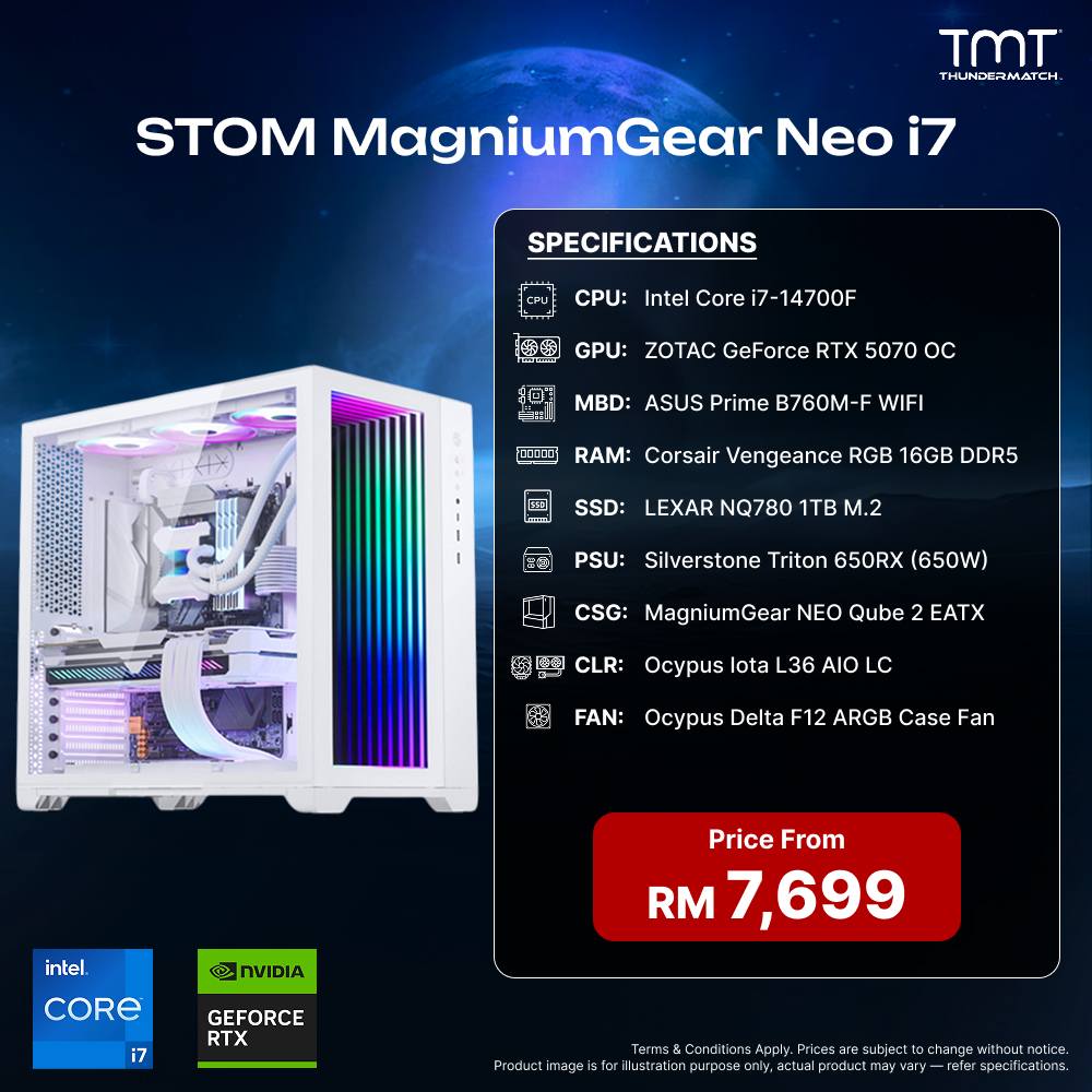 STOM MagniumGear Neo i7 PC Build Package