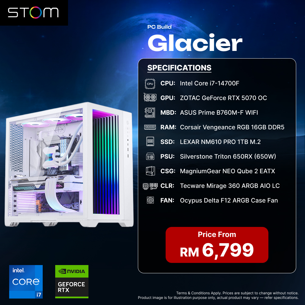 STOM PC Build Package - Glacier
