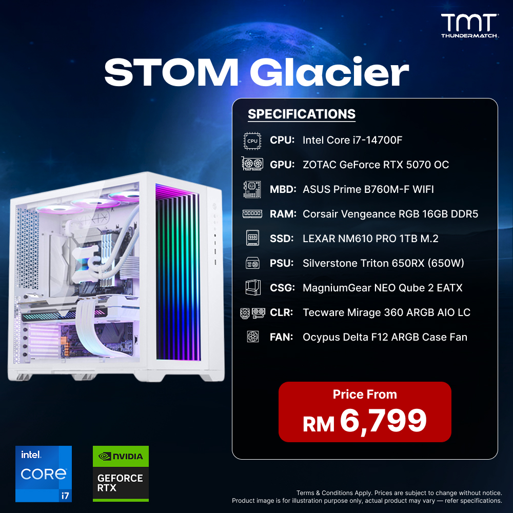 STOM PC Build Package - Glacier