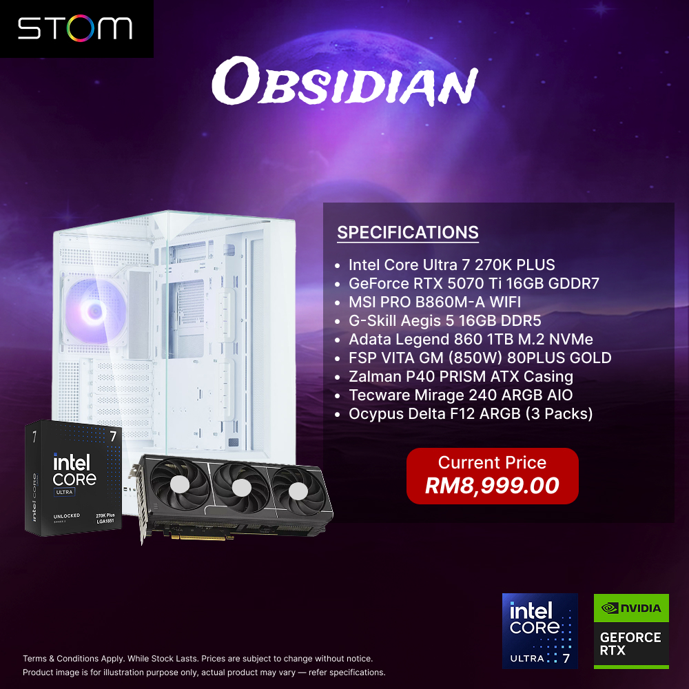 STOM PC Build Package - Obsidian