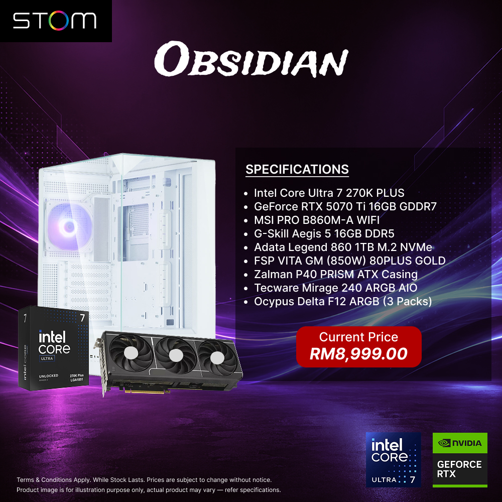 STOM PC Build Package - Obsidian