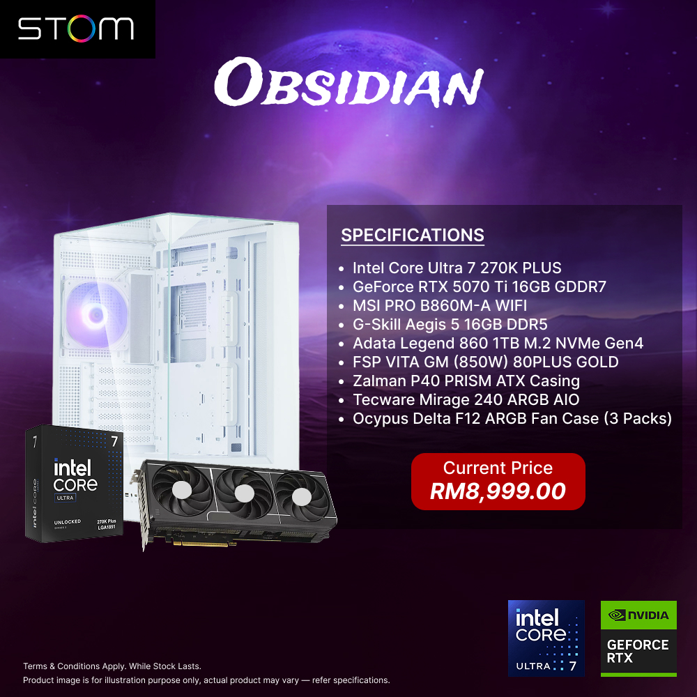 STOM PC Build Package - Obsidian