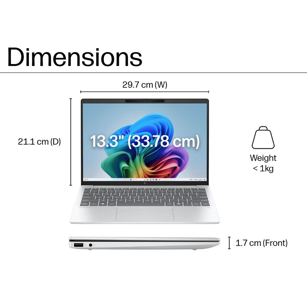 HP Omnibook 7 Aero 13-bg1032AU/bg1033AU AI Laptop | AMD Ryzen AI 5 340