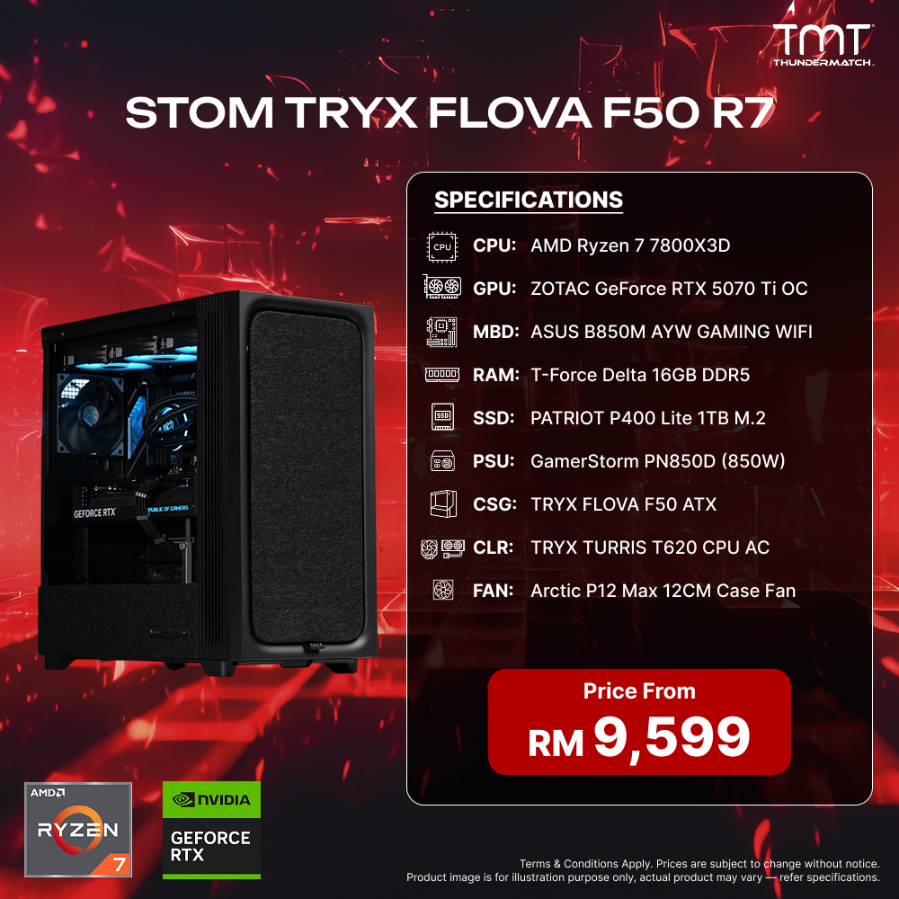 STOM TRYX FLOVA F50 R7 - PC Build Package