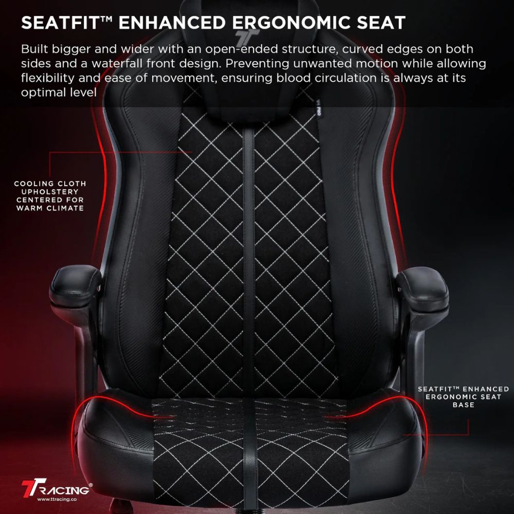 TTRacing Duo V4 Gaming Chair - Ember Black