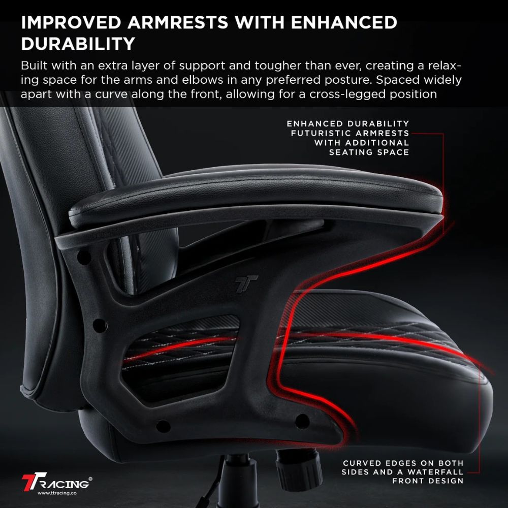 TTRacing Duo V4 Gaming Chair - Ember Black
