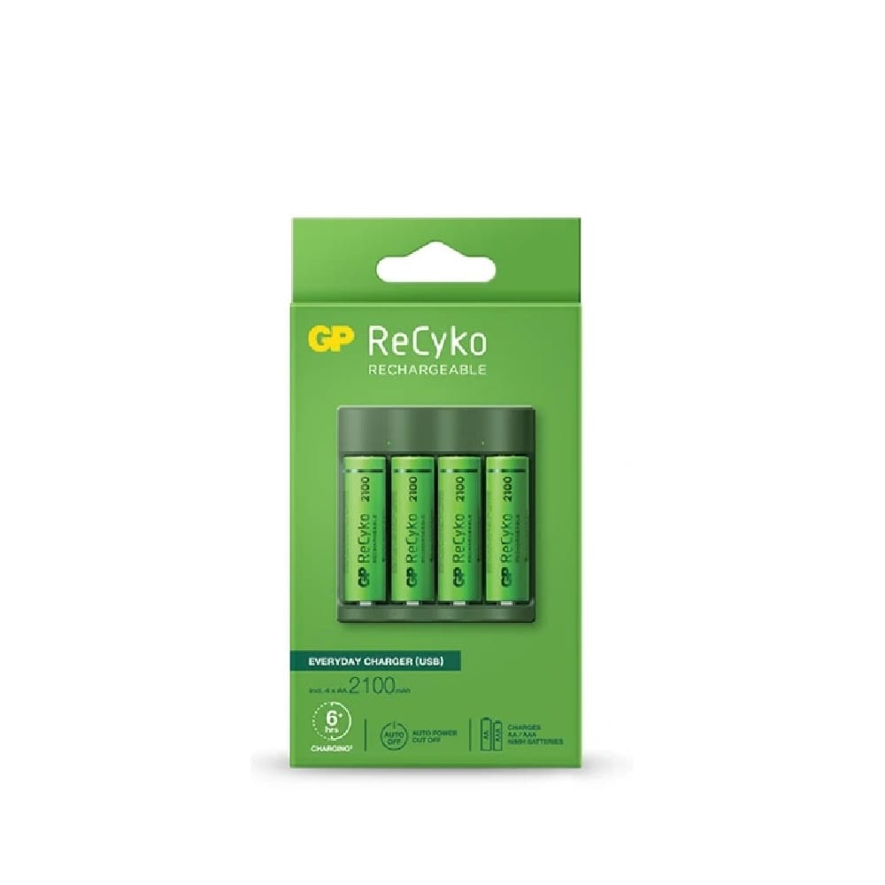 GP ReCyko B421 Charger + 4S' AA Rechargeable Battery