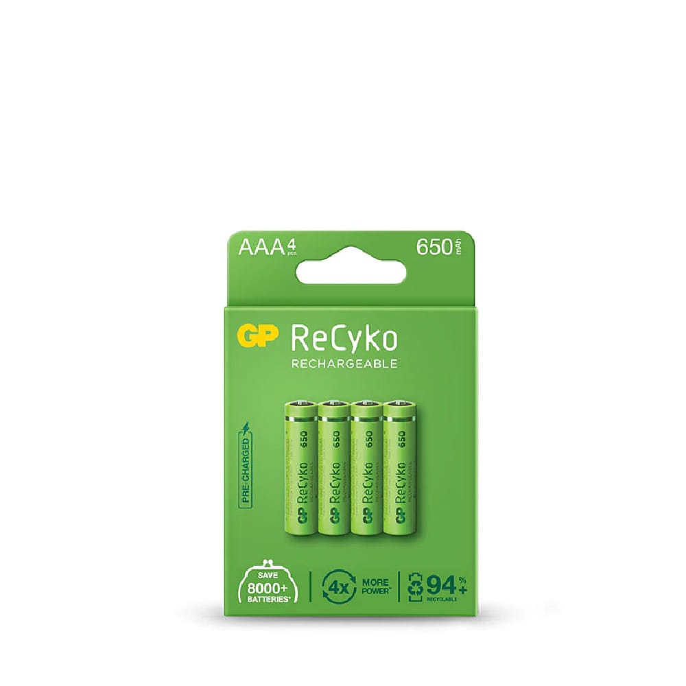 GP Recyko+ AAA 650mAh Rechargeable Battery