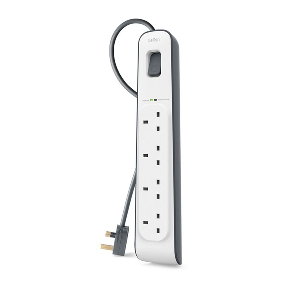 Belkin 4-outlet Surge Protection Strip with 2M Power Cord