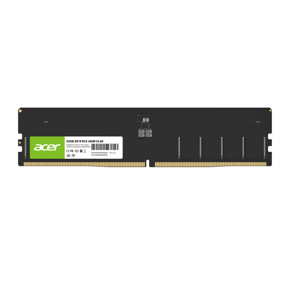 ACER Value UD200 DDR5 4800MT/s LONG-DIMM Single Ram Desktop | 16GB