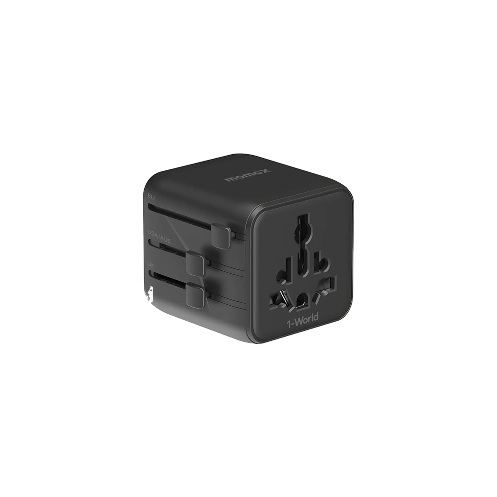 Momax 1-World Dual AC Universal Travel Adapter