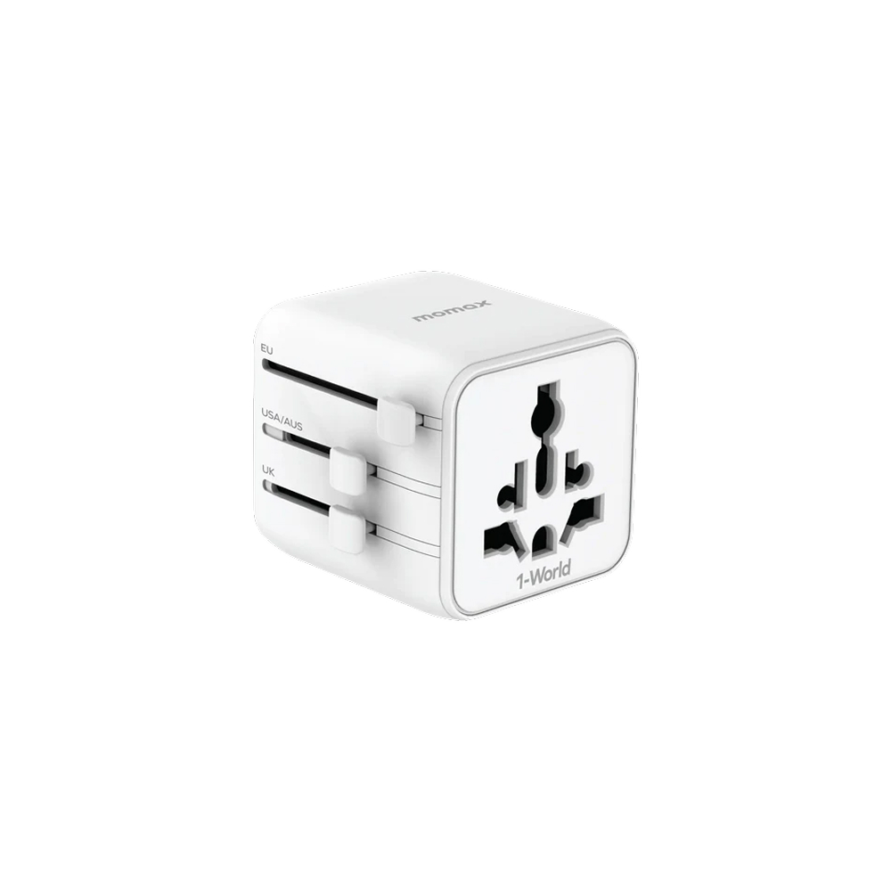 Momax 1-World Dual AC Universal Travel Adapter