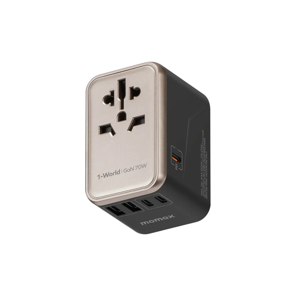 Momax 1-World GaN 70W Universal Travel Adapter