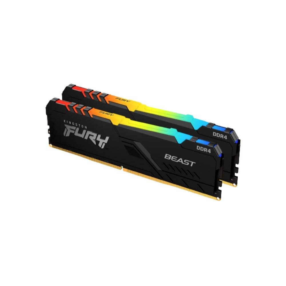 Kingston Fury Beast RGB DDR4 Desktop Ram DIMM Kit of 2