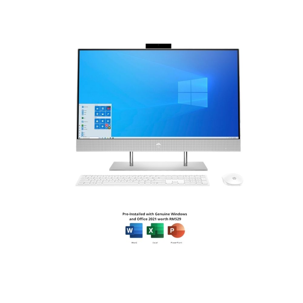 HP AIO 27-cb1002d 695S7PA Desktop | i5-1235U | 8GB RAM 1TB SSD | 27" FHD Non Touch | W11 | MS OFFICE + KB MSE