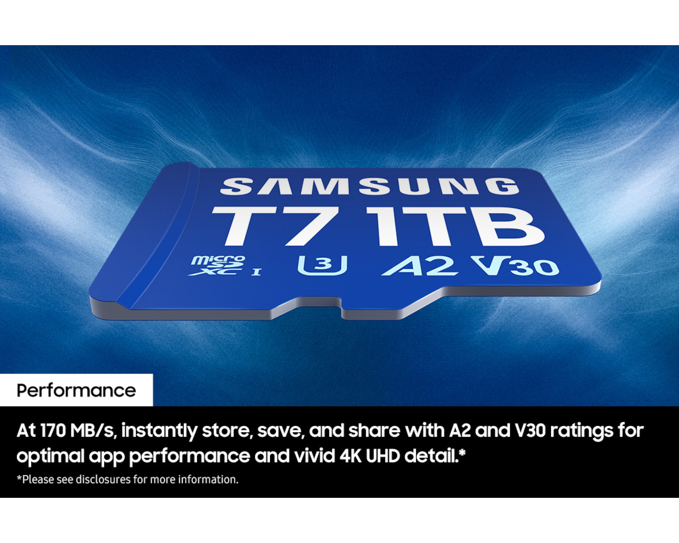 SAMSUNG MicroSD T7 Memory Card